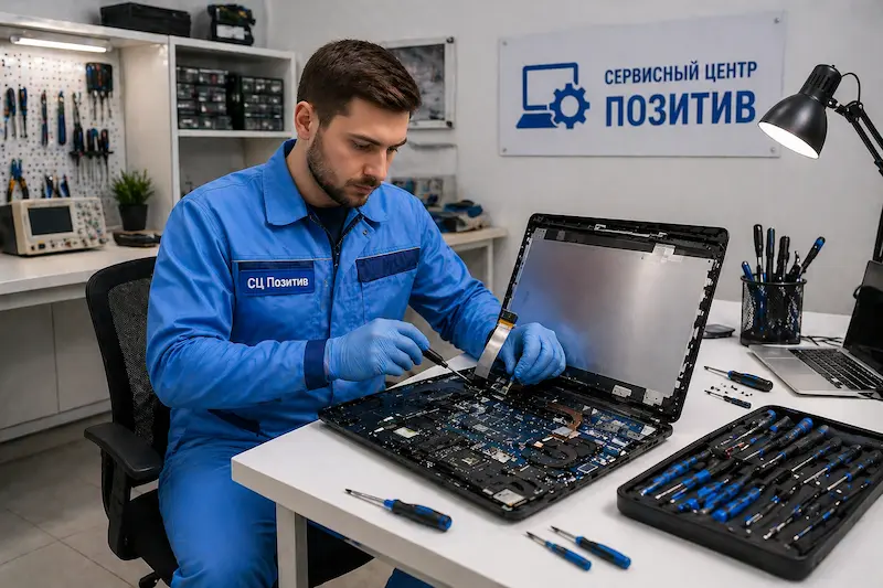 Замена шлейфа матрицы ноутбука в Иркутске