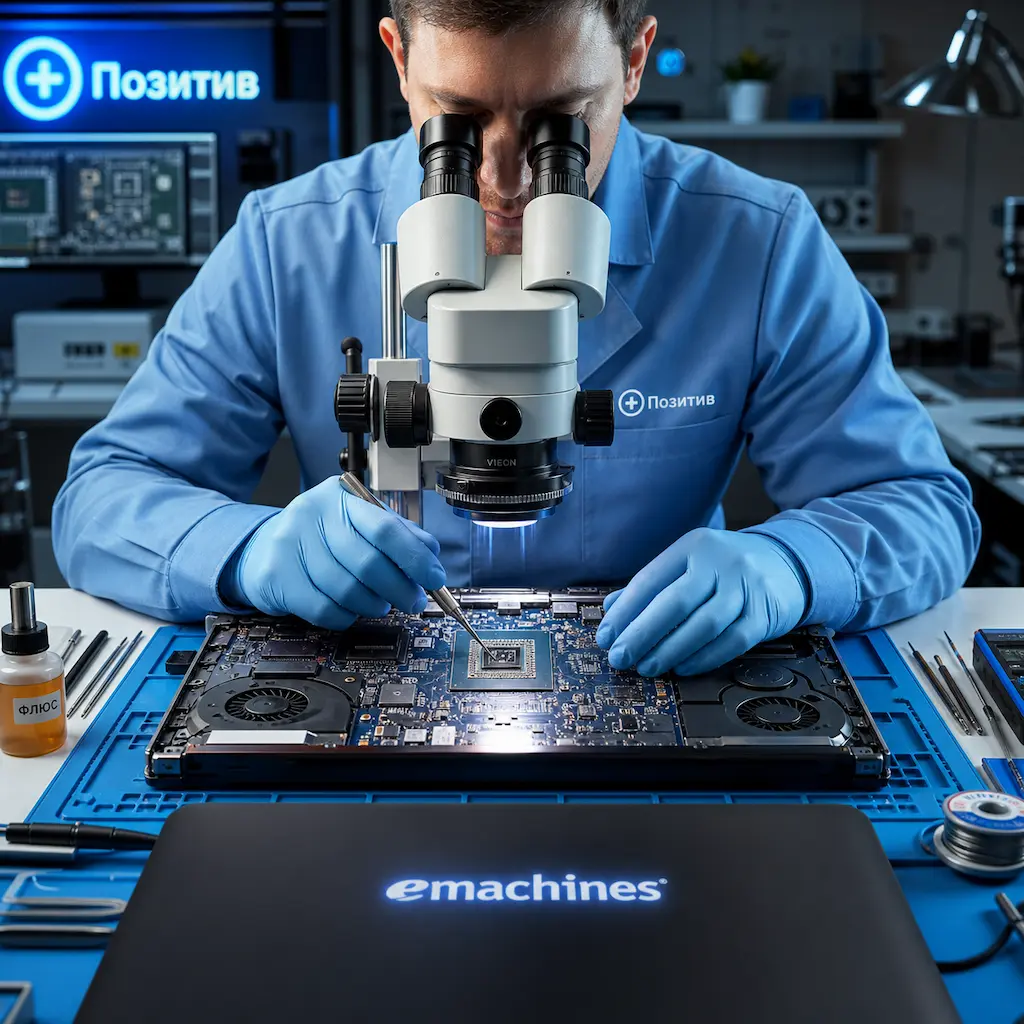 Замена видеокарты ноутбука Emachines в Иркутске