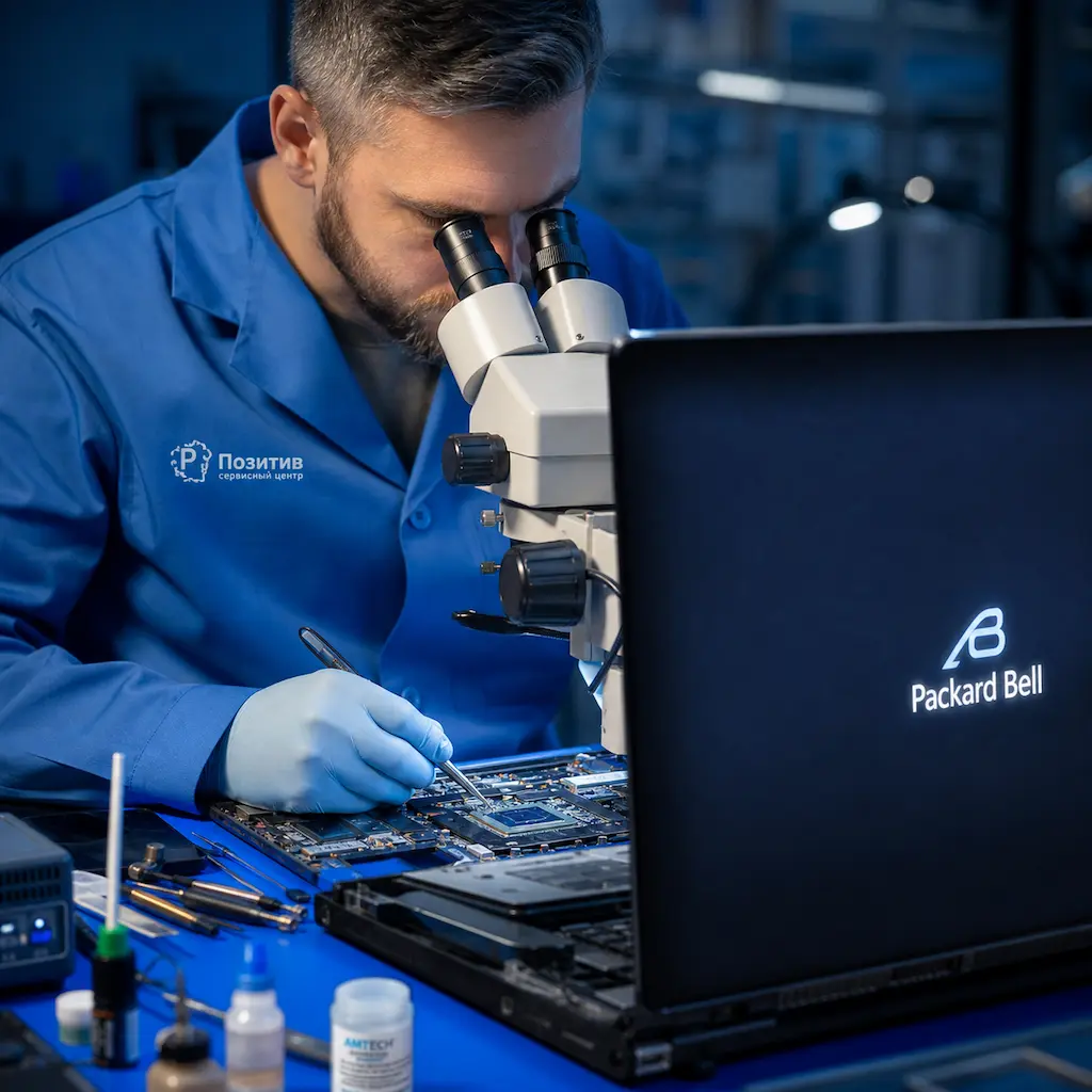 Замена видеокарты ноутбука Packard Bell в Иркутске