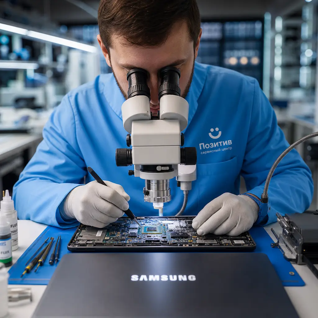 Замена видеокарты ноутбука Samsung в Иркутске