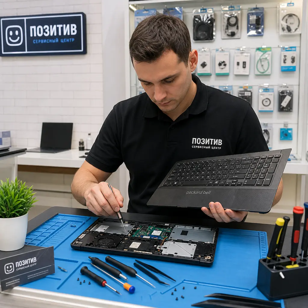 заменить клавиатуру на ноутбуке Packard Bell в Иркутске