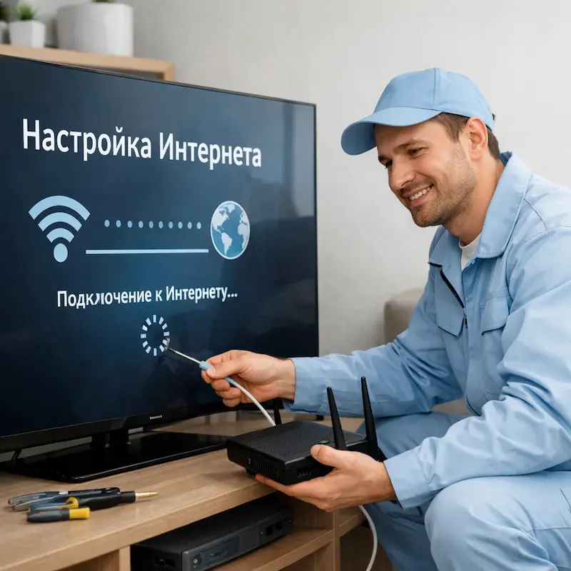 Настройка интернета на ТВ в Иркутске