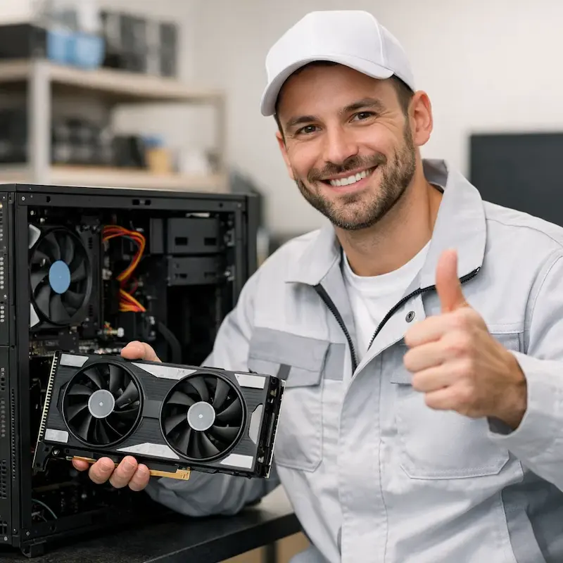 установка видеокарты на ПК в Иркутске