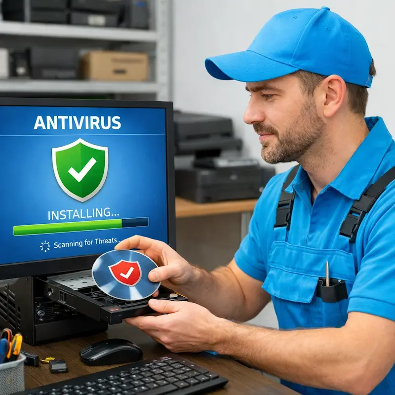 Установка антивируса в Иркутске на дому