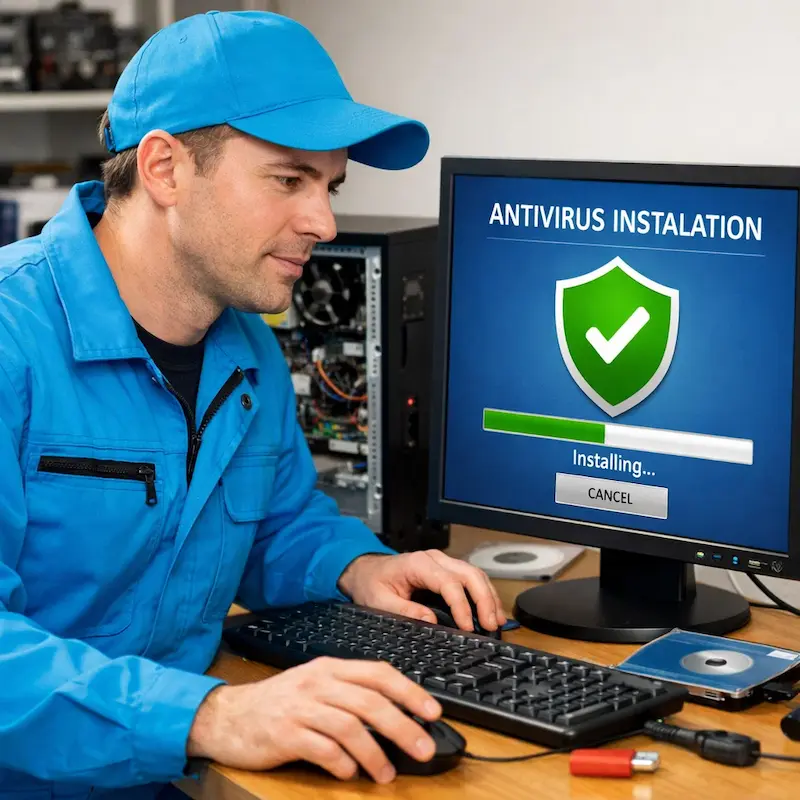 Установка антивируса на ноутбук в Иркутске
