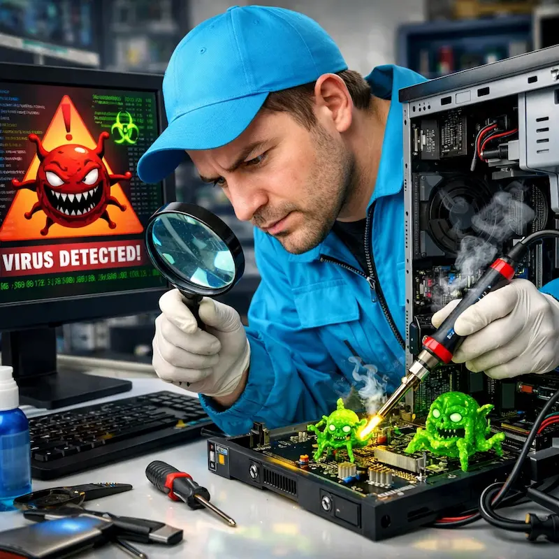 Вылечить компьютерный вирус в Иркутске