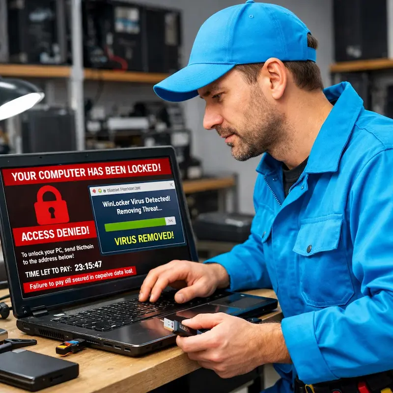 Поможем разблокировать компьютер и ноутбук в Иркутске